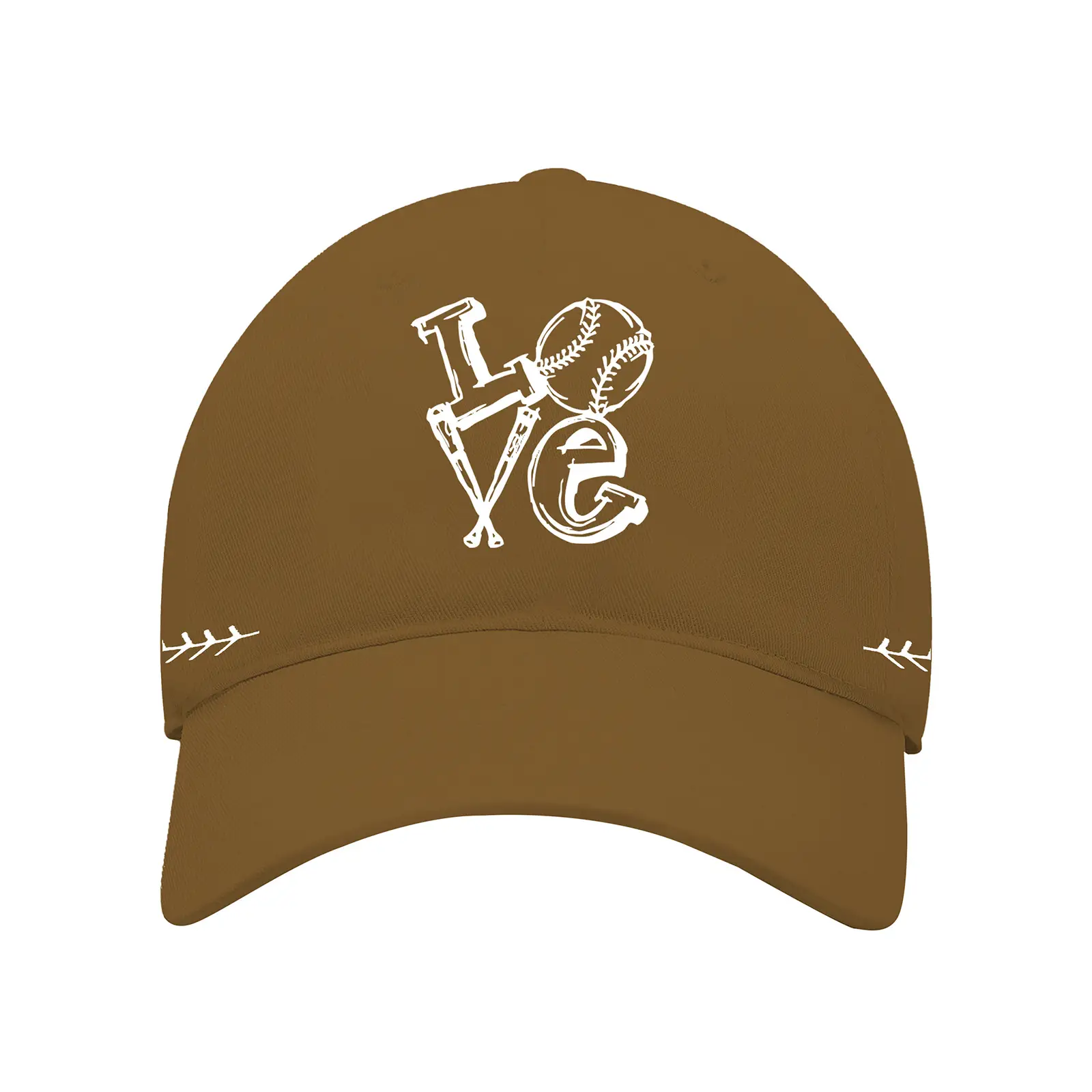 Men's Black Baseball Cap with "Love" Design
