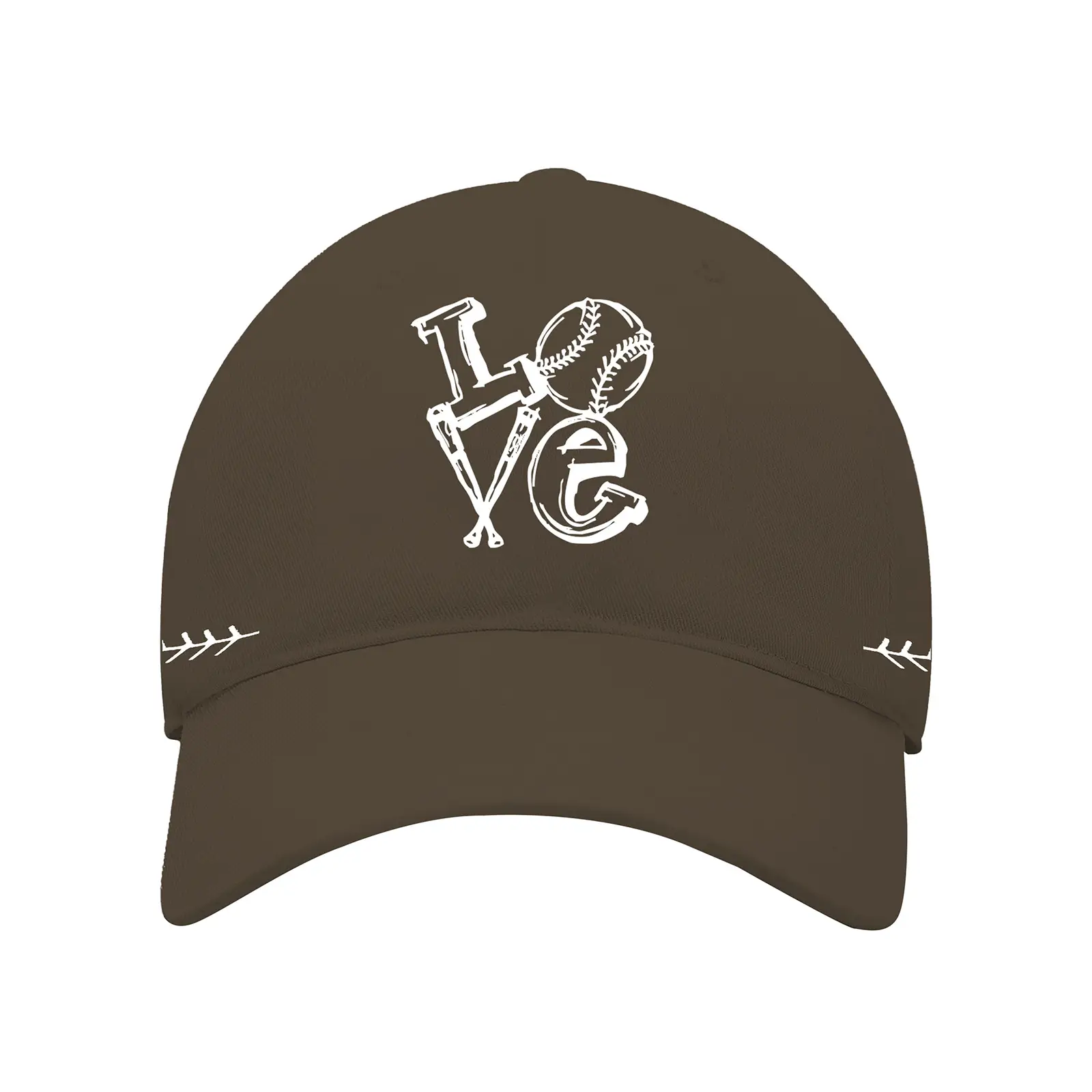 Men's Black Baseball Cap with "Love" Design