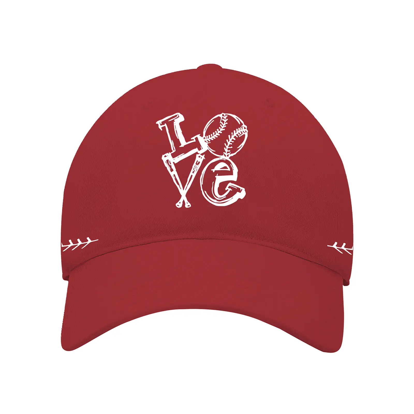 Men's Black Baseball Cap with "Love" Design
