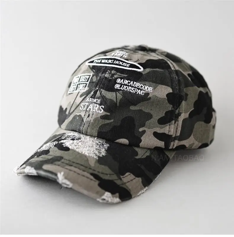 Red American Letter Embroidered Baseball Cap for Men Women — feature 1