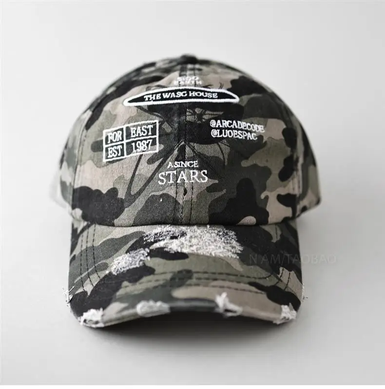 Red American Letter Embroidered Baseball Cap for Men Women — feature 2