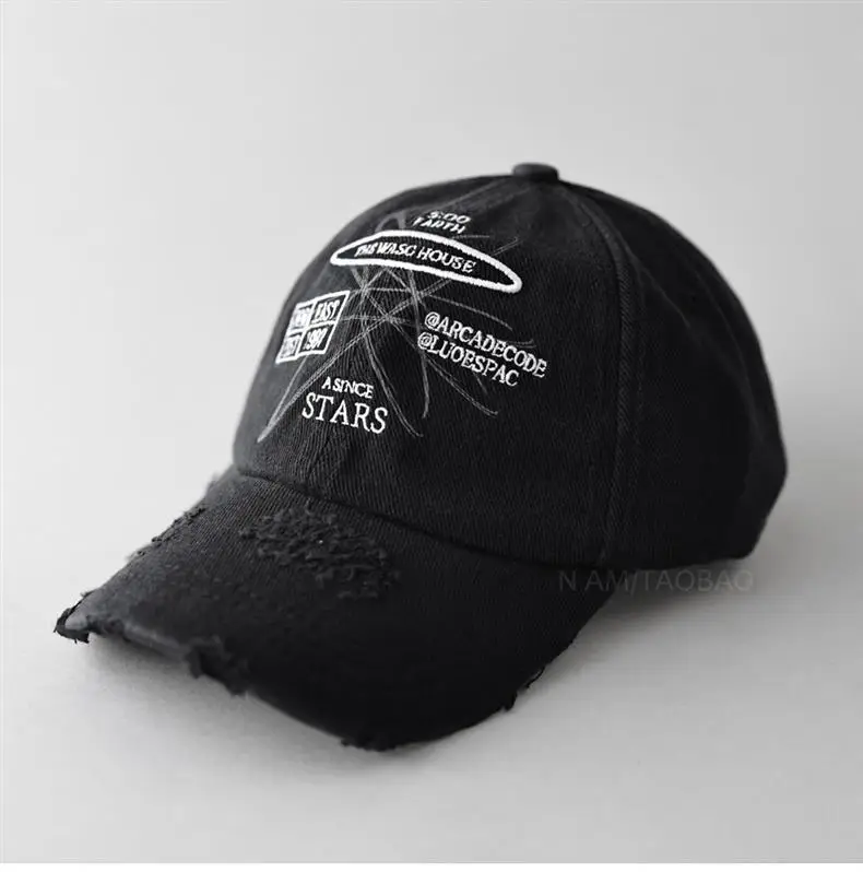 Red American Letter Embroidered Baseball Cap for Men Women — feature 6