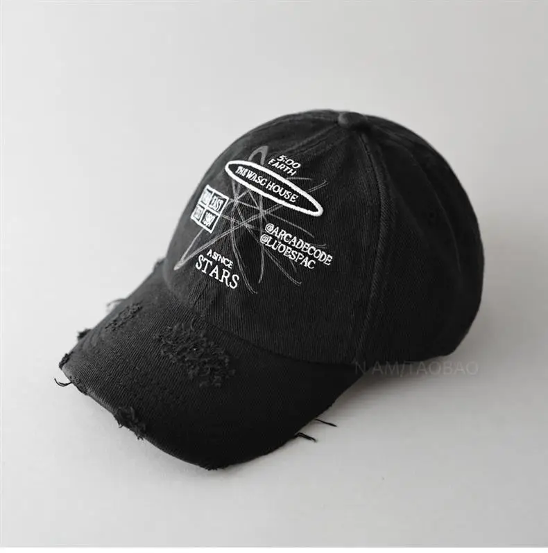 Red American Letter Embroidered Baseball Cap for Men Women — feature 8