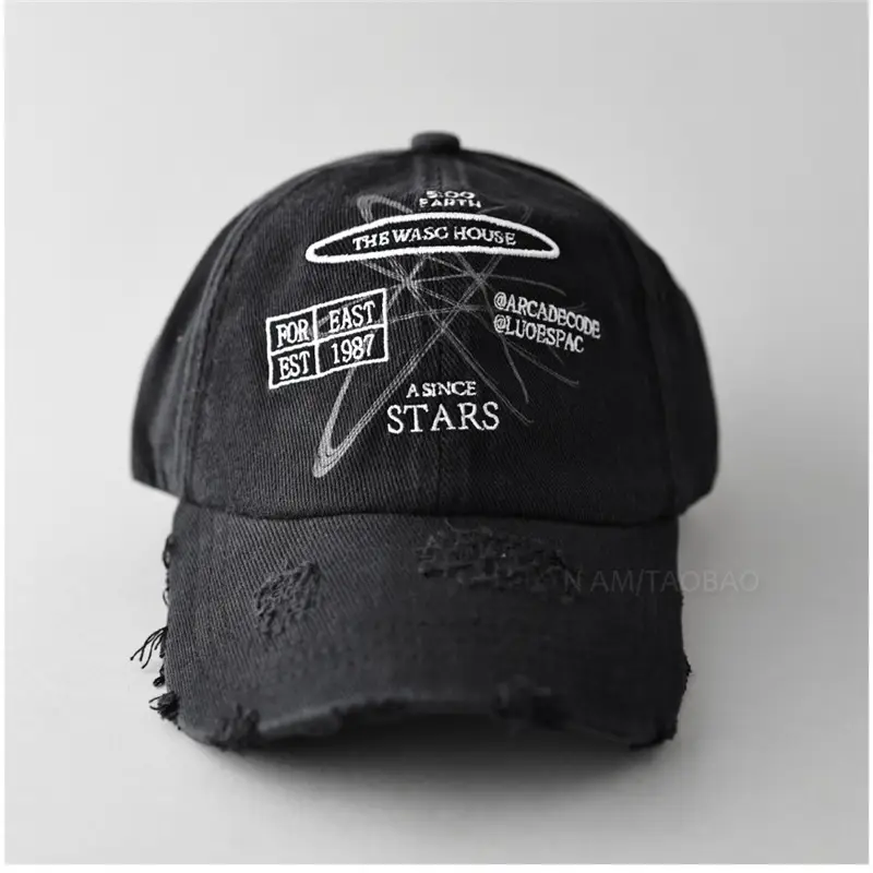 Red American Letter Embroidered Baseball Cap for Men Women - Image 3