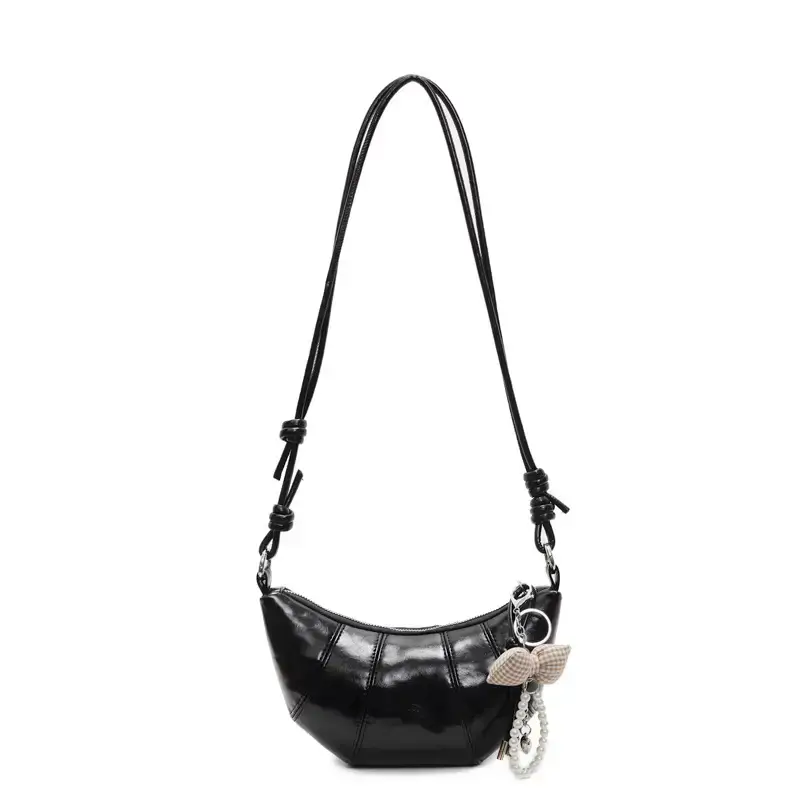 Women's Korean Style Shoulder Bag with Bow Decor - Image 2