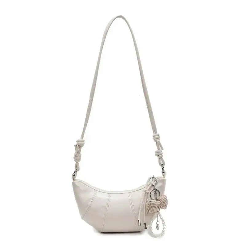 Women's Korean Style Shoulder Bag with Bow Decor - Image 3