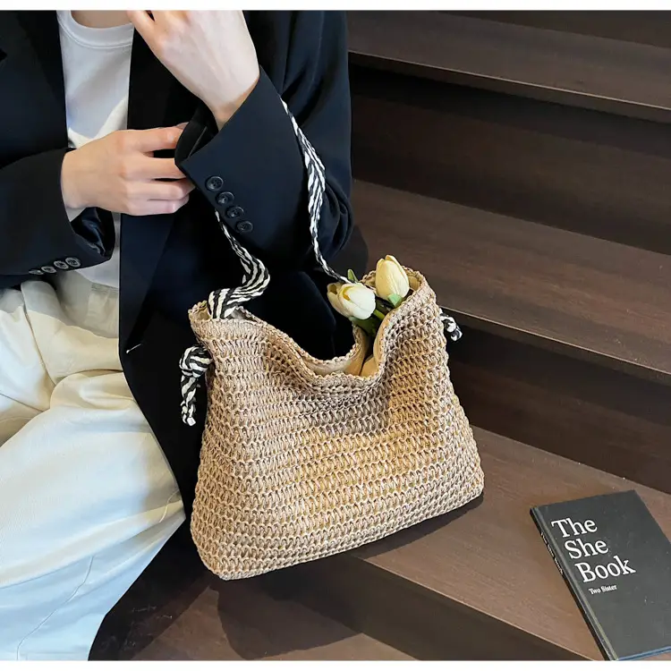 Straw Woven One-shoulder Tote Bag for Women — feature 13
