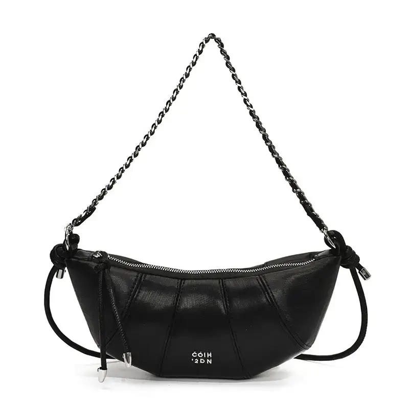Women's Cream Leather Crossbody Bag with Lace Trim - Image 2