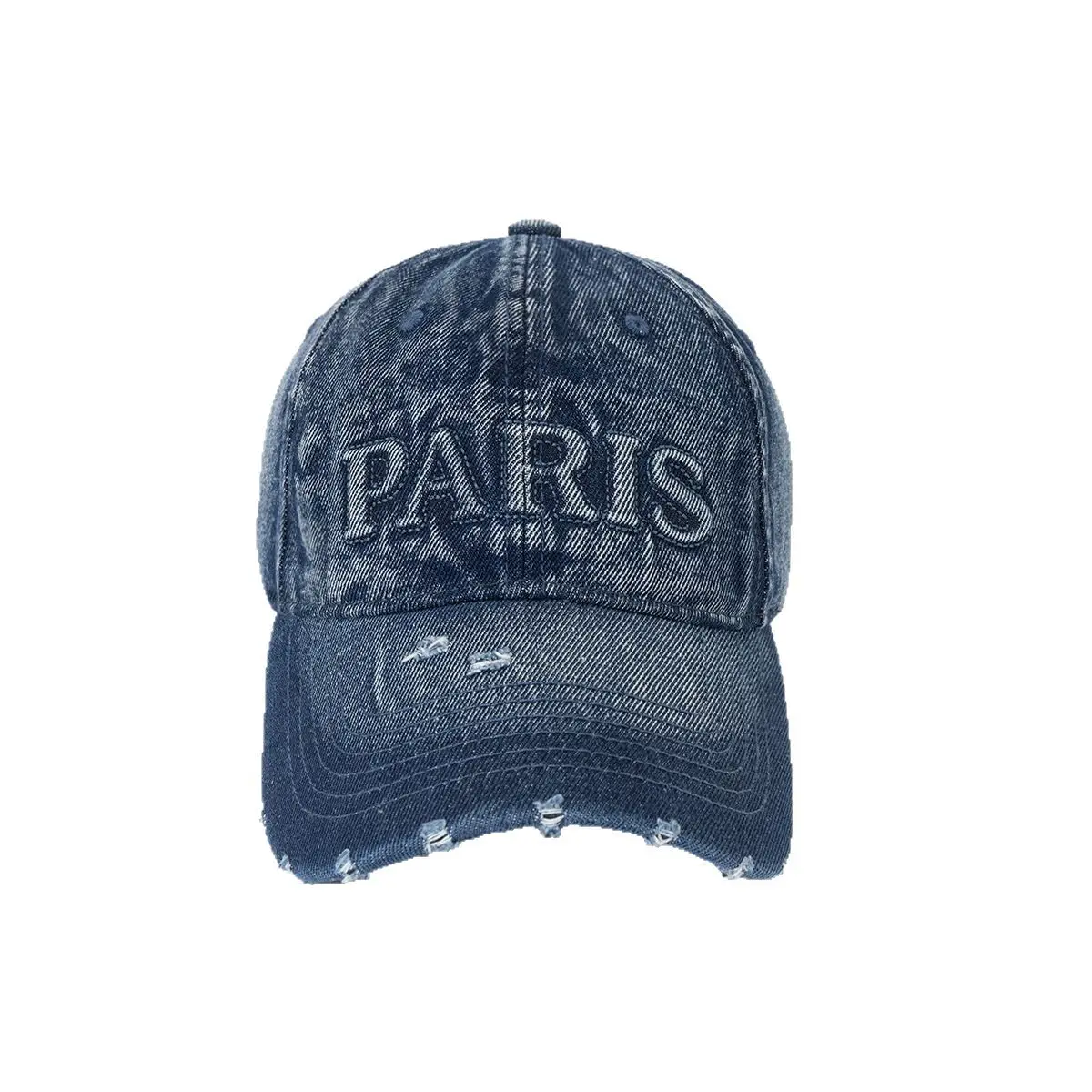 Vintage Denim Baseball Cap with Monogram Sun Hat for Men - Image 11