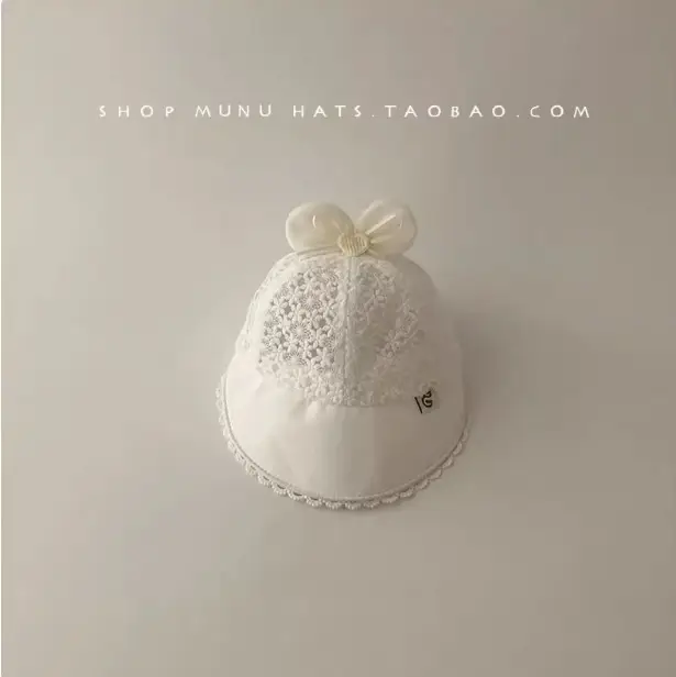 Baby Lace Princess Hat Pink Sunshade Cap - Image 2