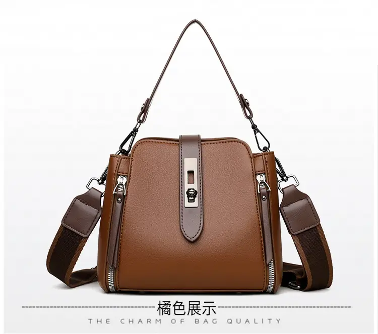 2026 Women's Black Leather Shoulder Crossbody Bag — feature 22