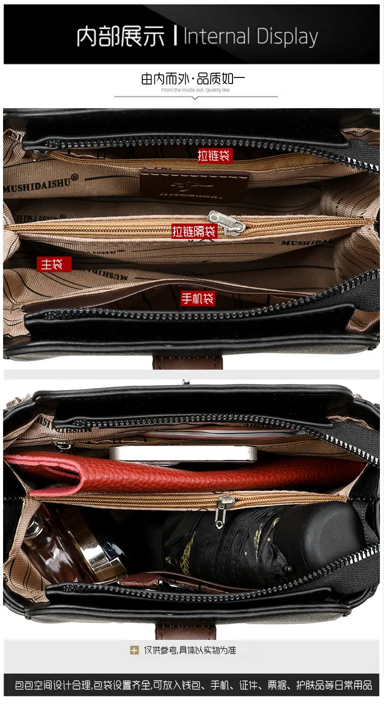 2026 Women's Black Leather Shoulder Crossbody Bag — feature 27