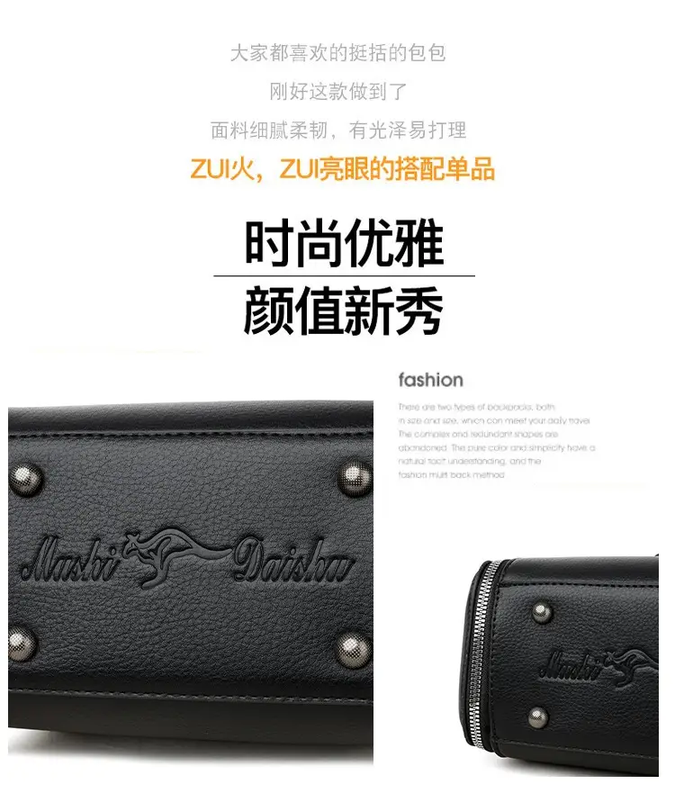 2026 Women's Black Leather Shoulder Crossbody Bag — feature 7