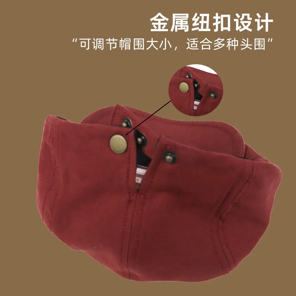 New Pure Cotton Forward Cap Solid Color