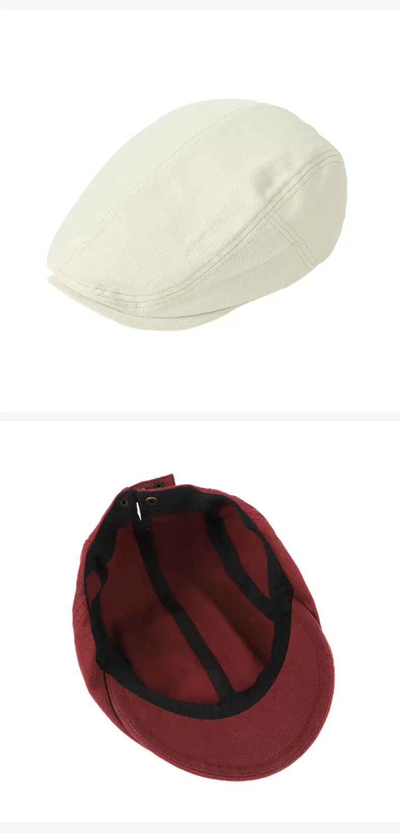 New Pure Cotton Forward Cap Solid Color — feature 11