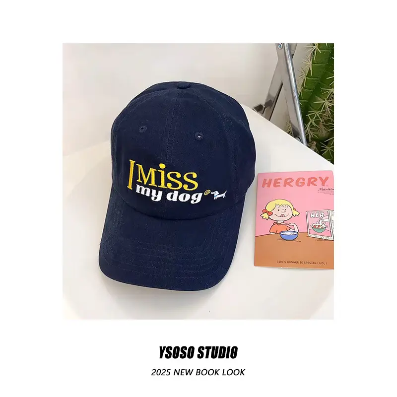 Pink Miss My Dog Baseball Cap for Women — feature 8