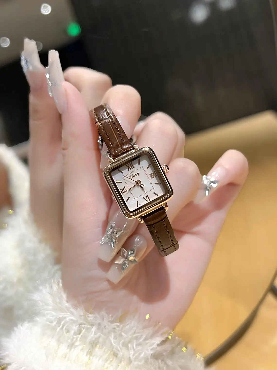 Women's Square Watch with Glitter Band & Crystal Accents — feature 4