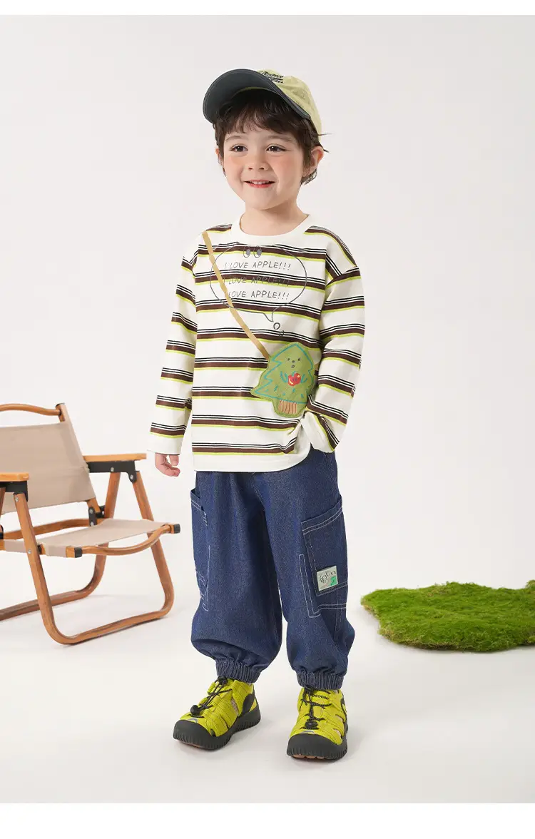 Boys Striped Long Sleeve T-Shirt Spring Clothing — feature 21