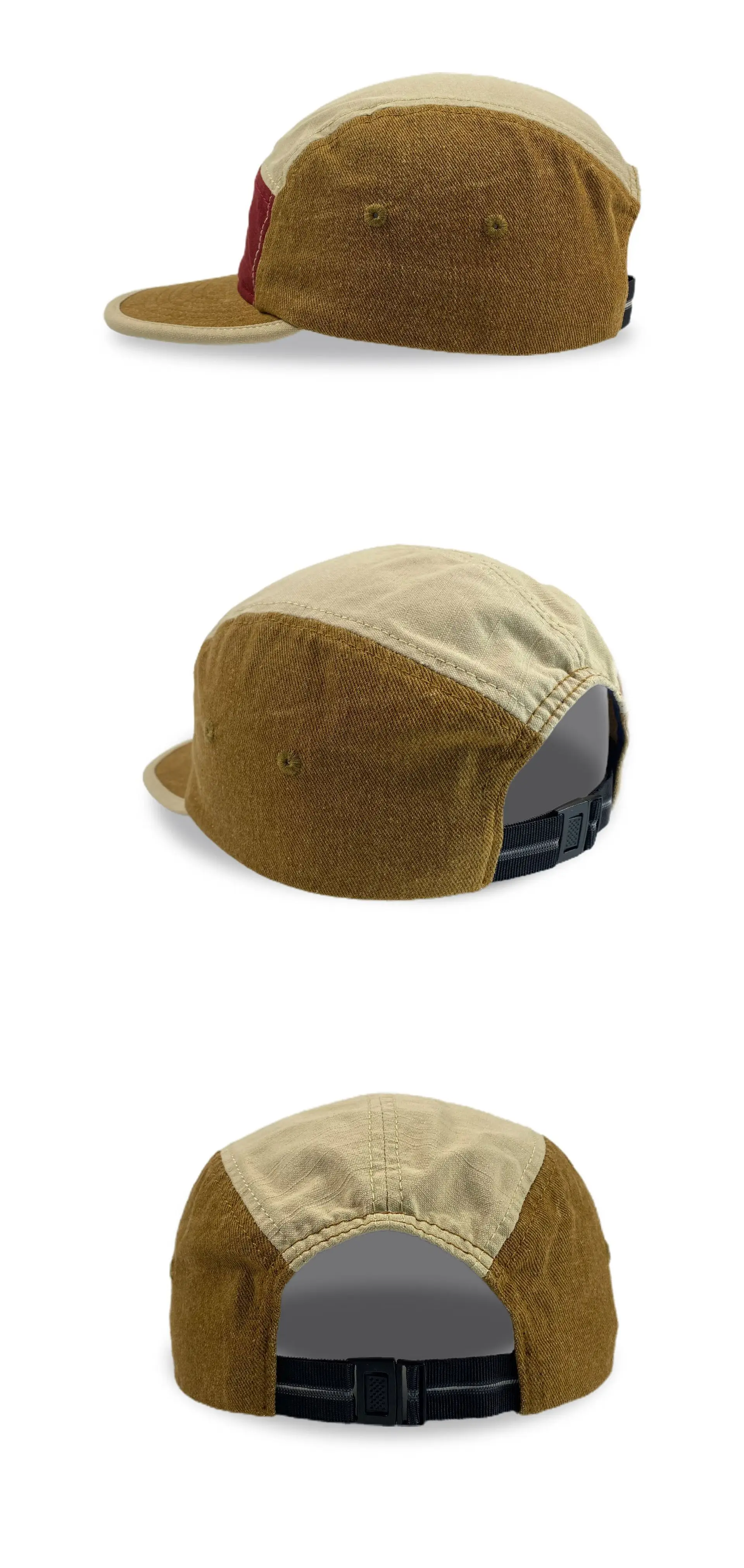 Women's Beige Maroon Duck Tissue Baseball Cap — feature 7