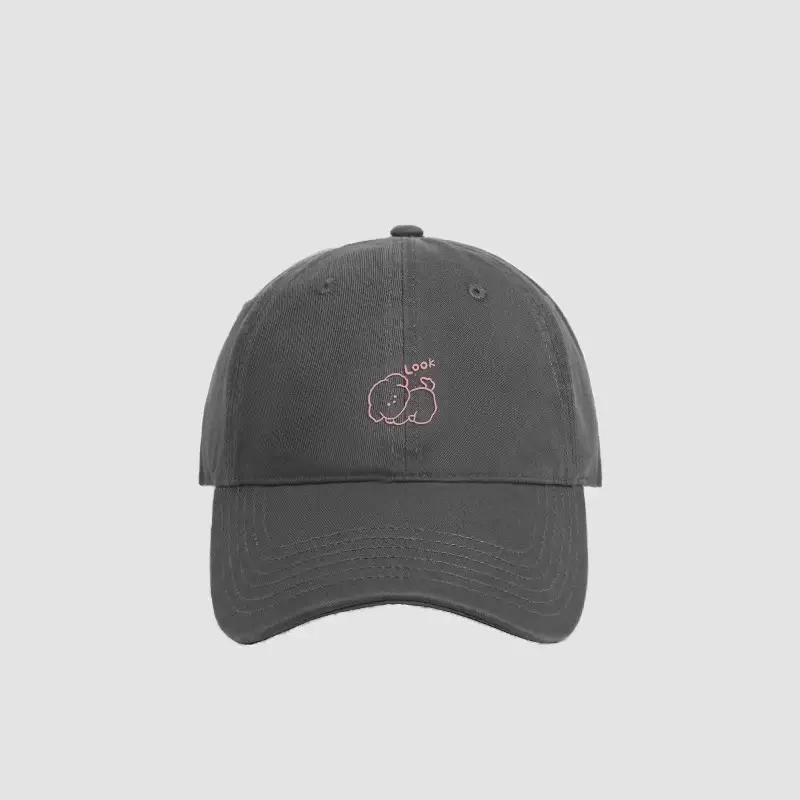 Women Purple Japanese Style Baseball Cap with Heat Transfer Print