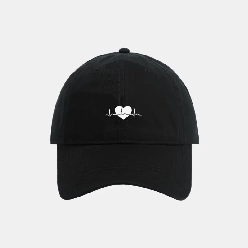 Women Purple Japanese Style Baseball Cap with Heat Transfer Print