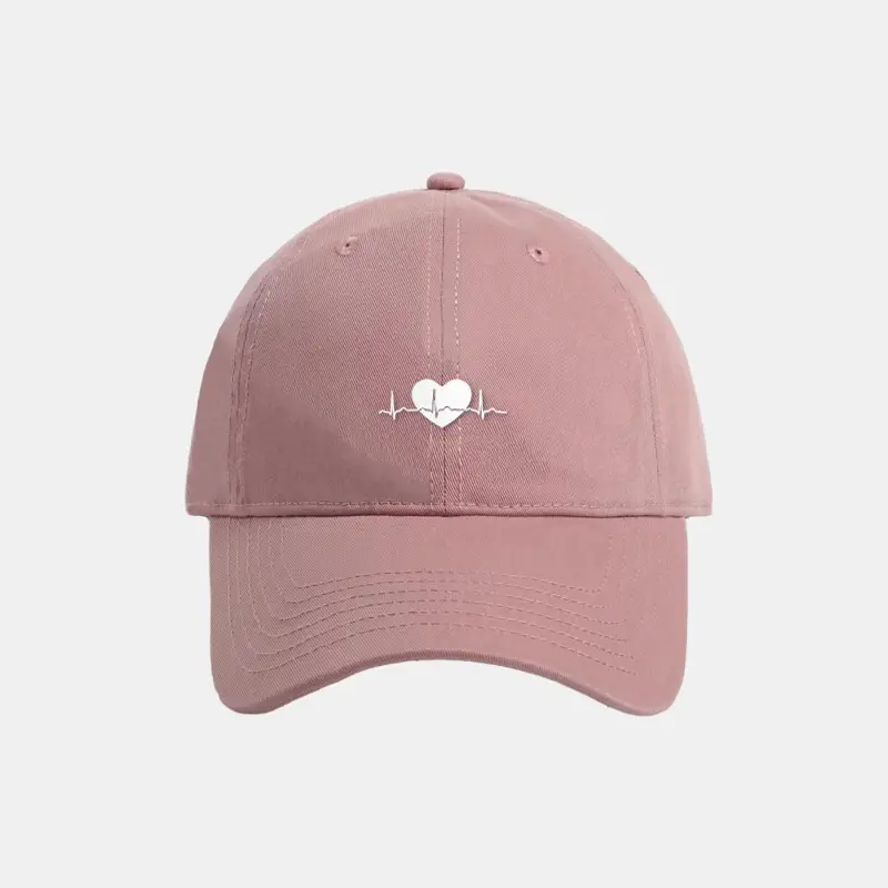 Women Purple Japanese Style Baseball Cap with Heat Transfer Print