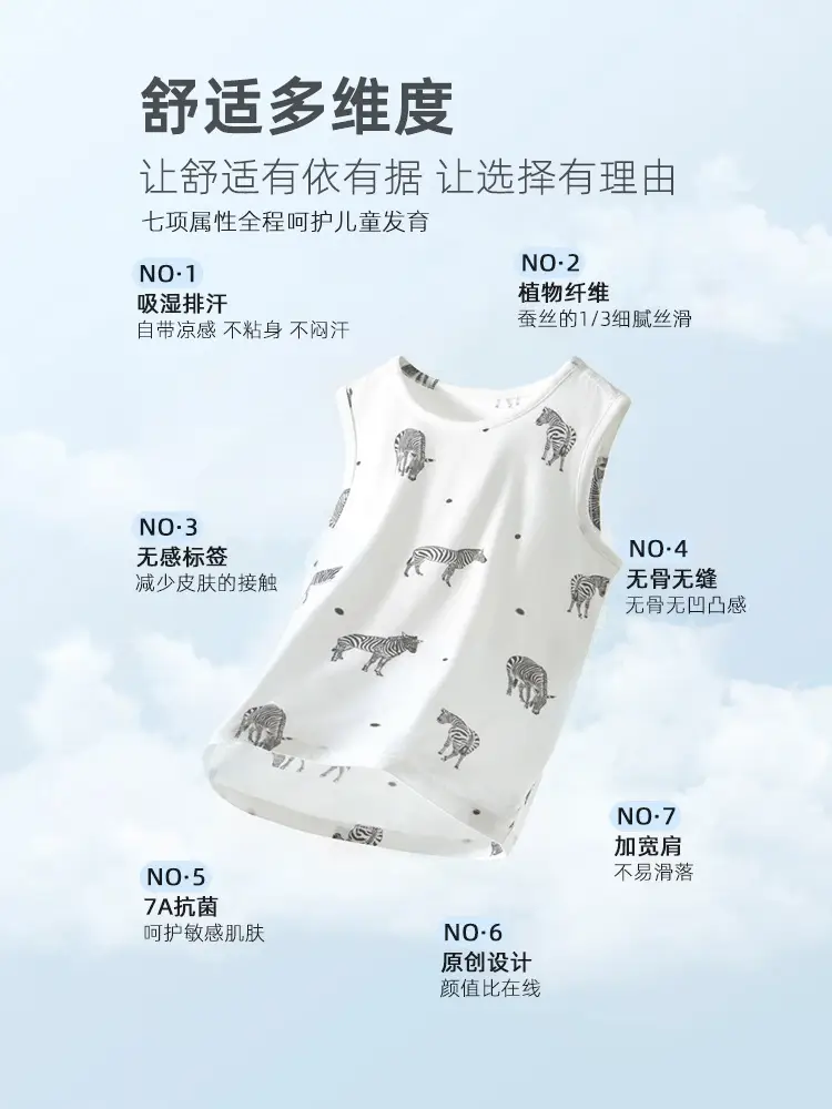 Baby Printed Sleeveless Vest for Boys Girls Cartoon Summer - Image 9