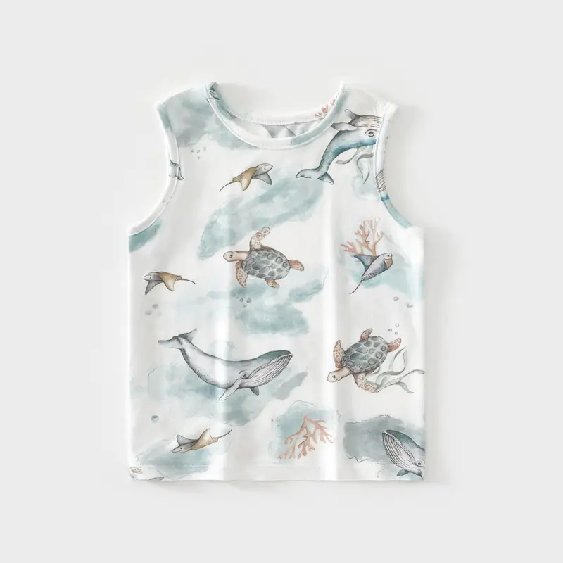 Baby Printed Sleeveless Vest for Boys Girls Cartoon Summer - Image 5