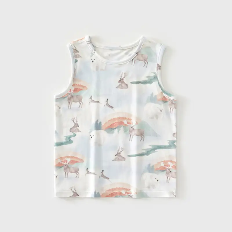 Baby Printed Sleeveless Vest for Boys Girls Cartoon Summer - Image 6