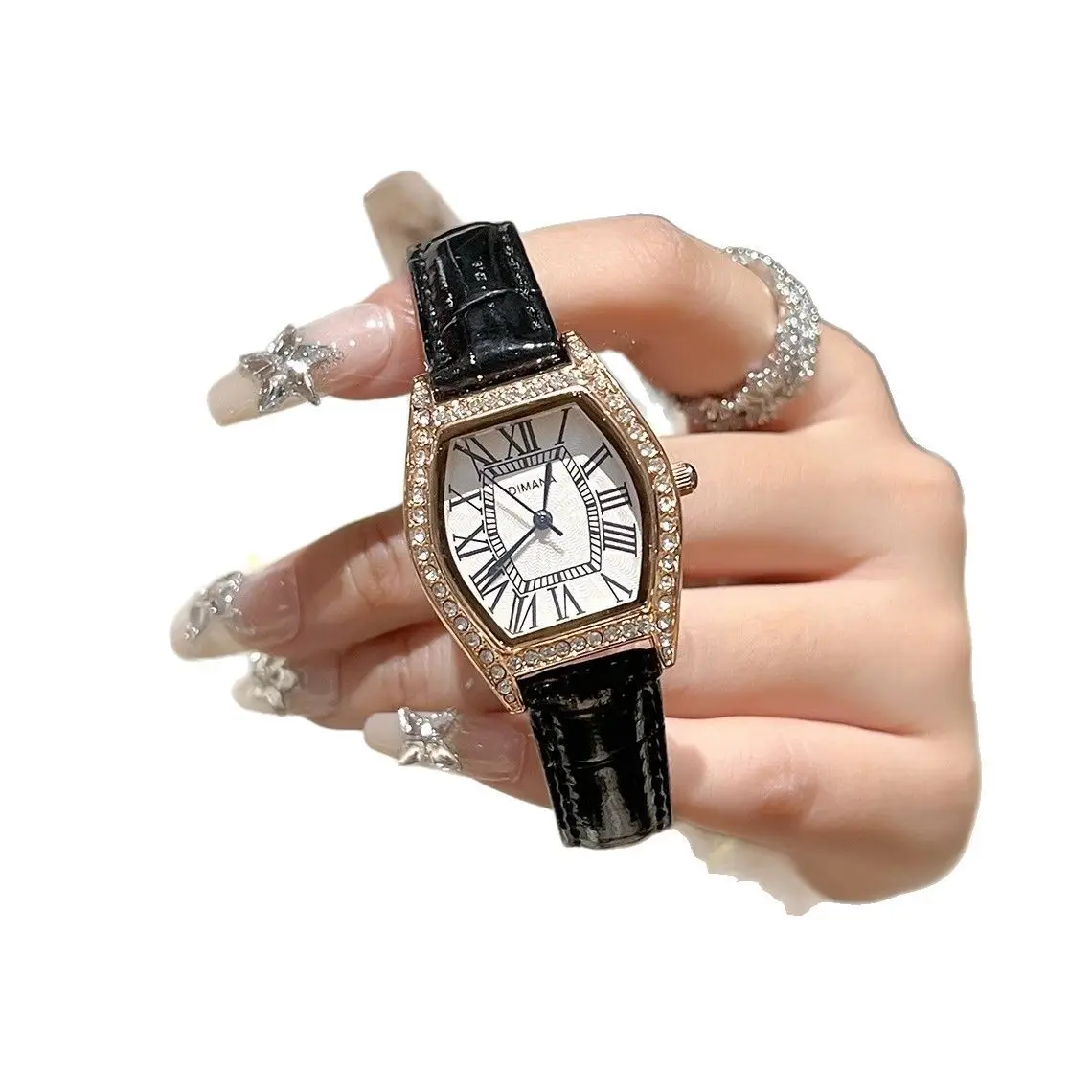 Diamond Watch for Women Korean Style Simple Roman Scale - Image 5