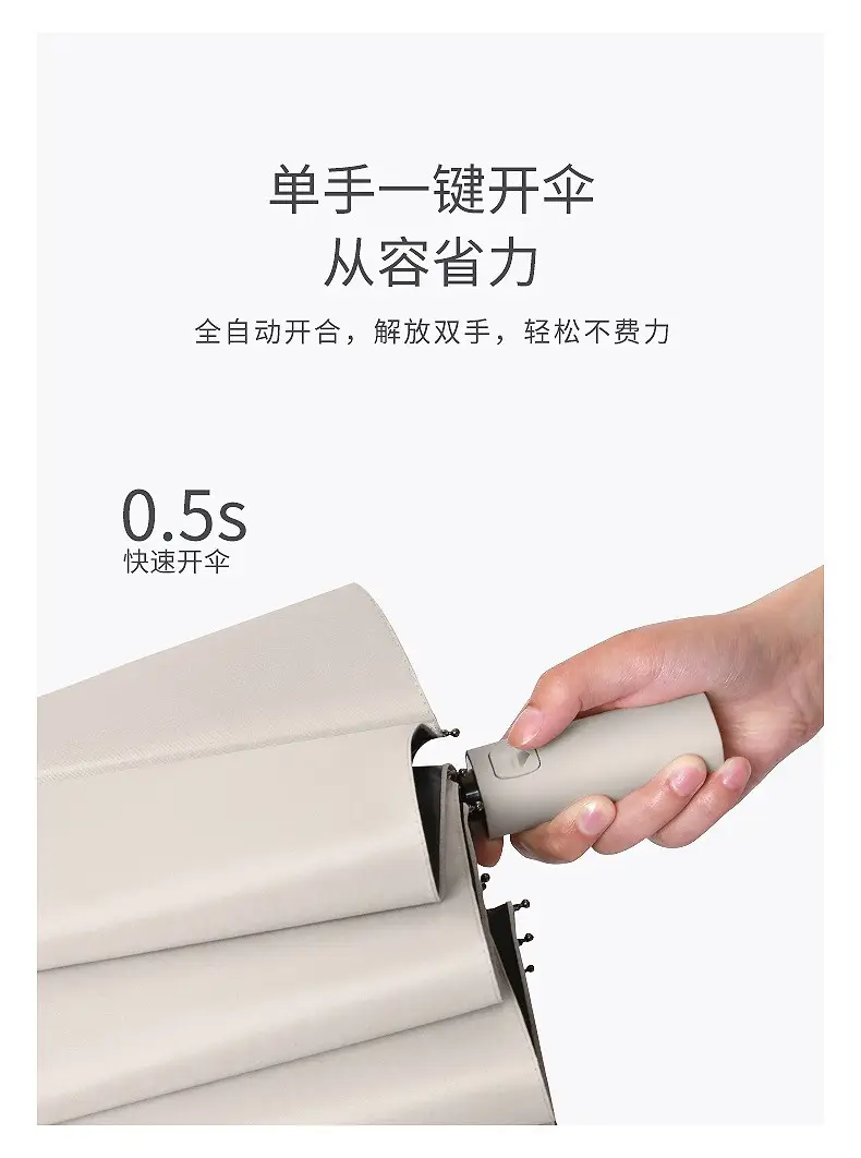 Automatic Double Dragon Bone Umbrella Sun Rain Dual Use — feature 12