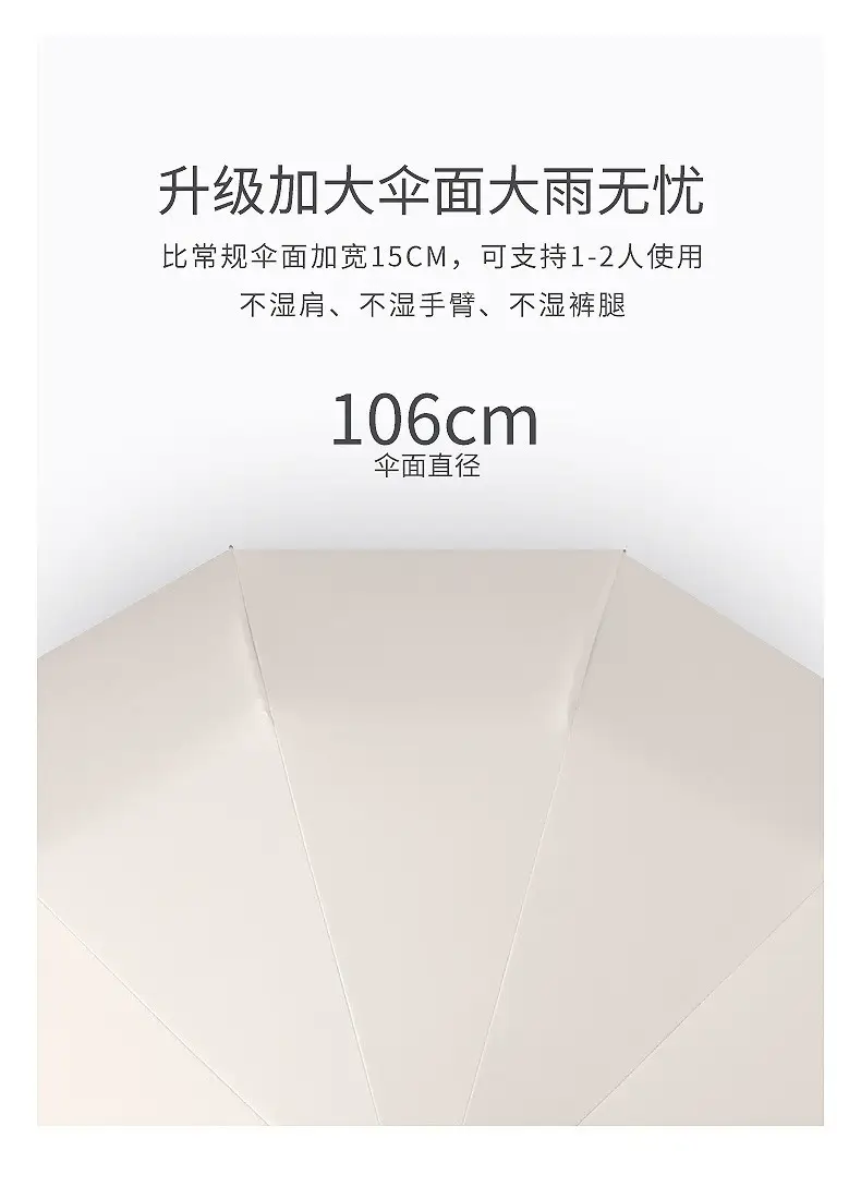 Automatic Double Dragon Bone Umbrella Sun Rain Dual Use — feature 13