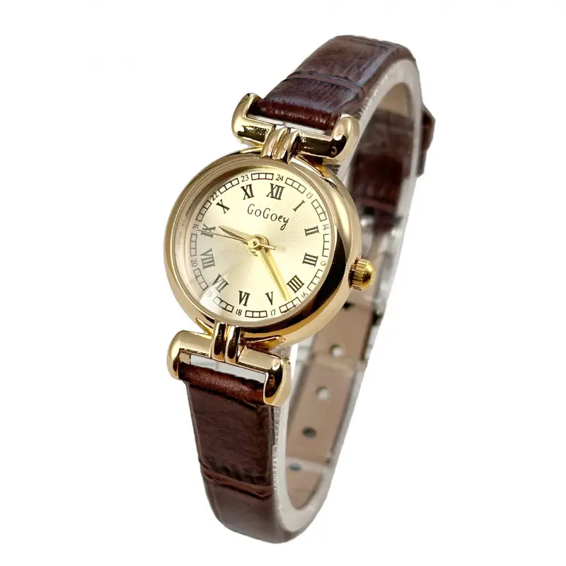 Women's Gold Mesh Watch with Retro Quartz Dial - Image 8