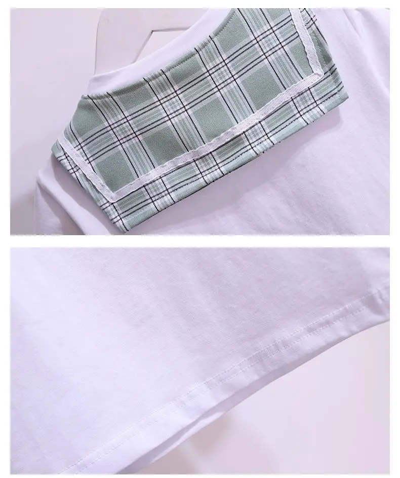 Girls Plaid Pleated Summer Dress Pink — feature 14