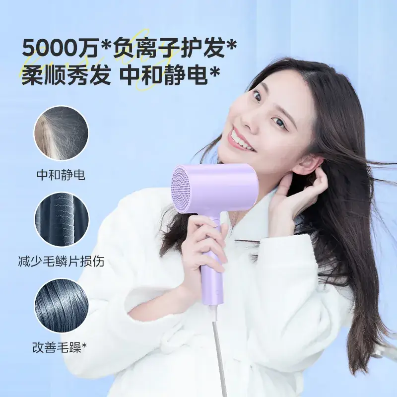 Folding Hair Dryer with Strong Wind & Negative Ion Technology - Image 5