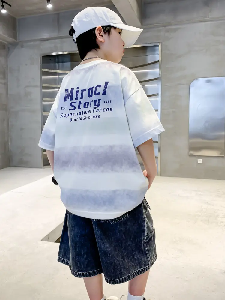 Summer Boys Denim Shorts & T-Shirt Set - Image 4