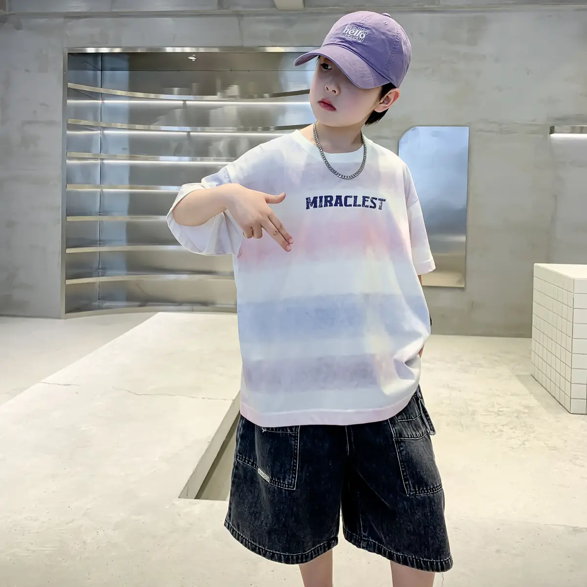 Summer Boys Denim Shorts & T-Shirt Set — feature 10