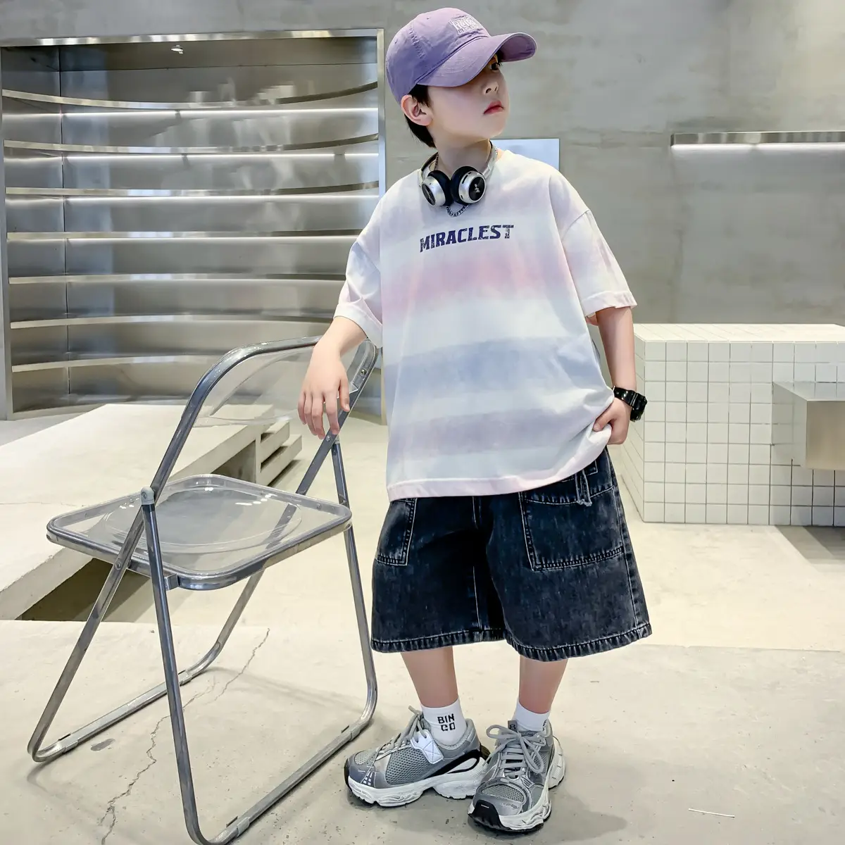 Summer Boys Denim Shorts & T-Shirt Set — feature 12