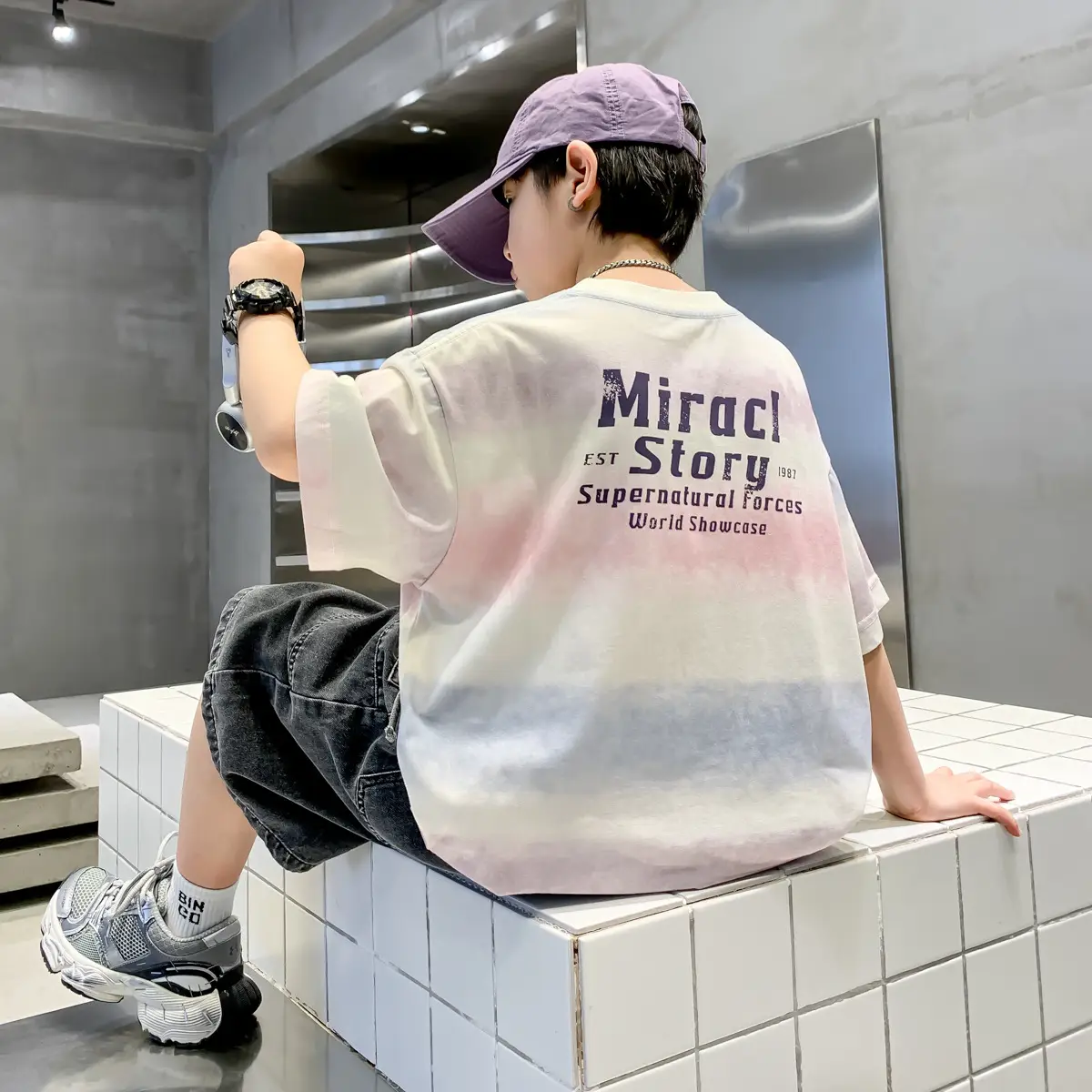 Summer Boys Denim Shorts & T-Shirt Set — feature 14