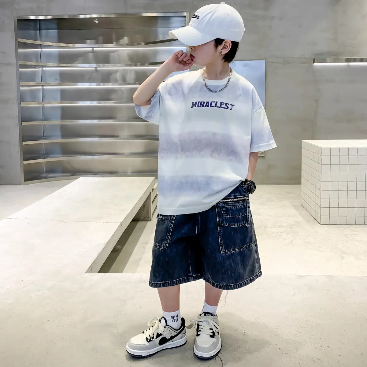 Summer Boys Denim Shorts & T-Shirt Set — feature 16