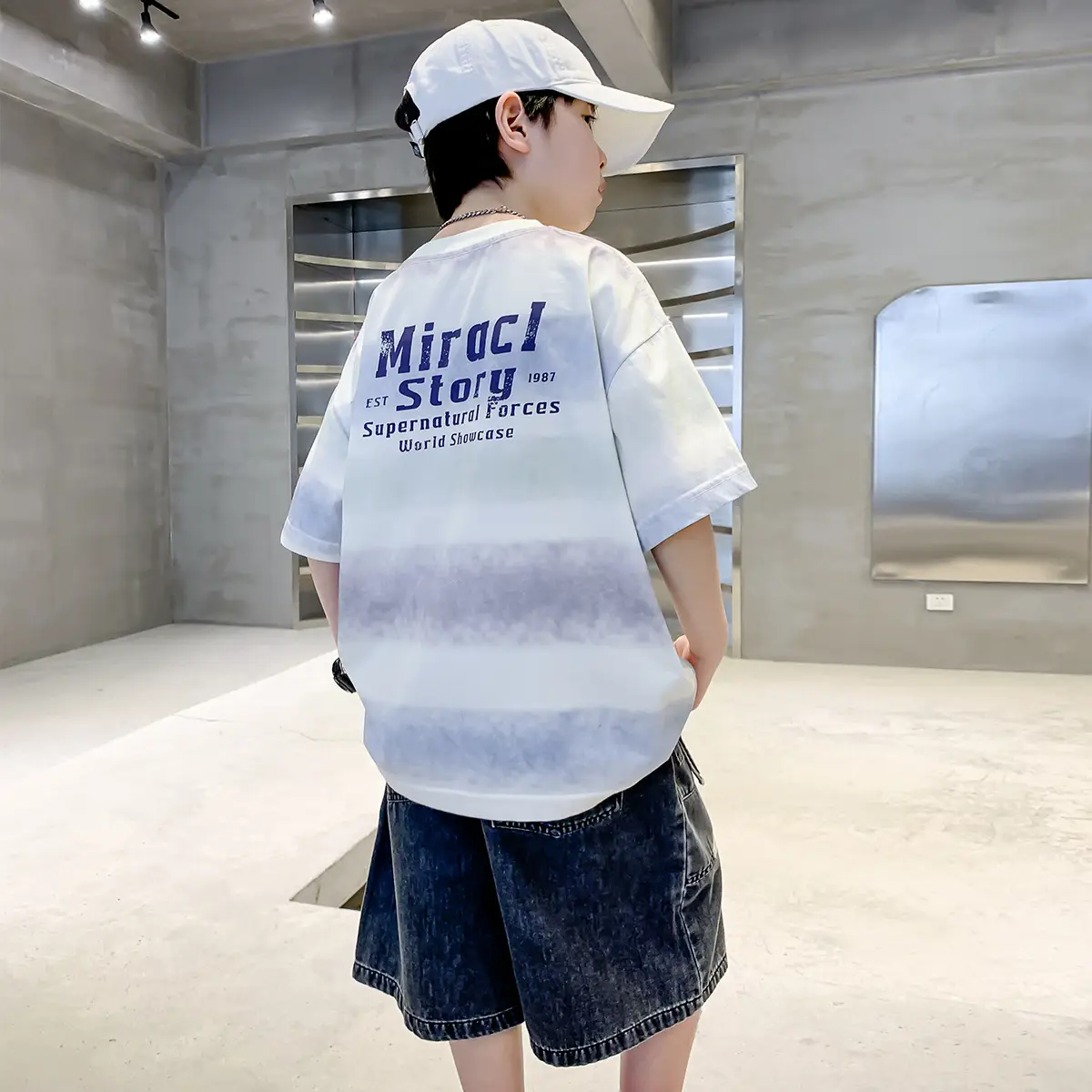 Summer Boys Denim Shorts & T-Shirt Set — feature 2