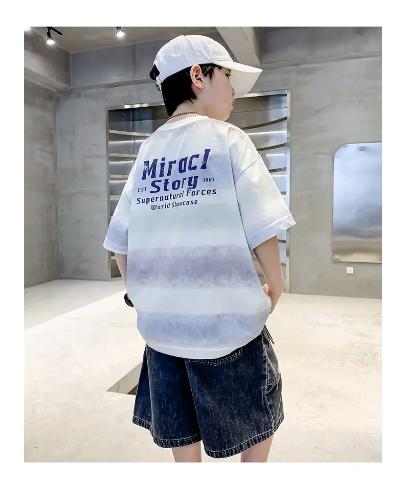 Summer Boys Denim Shorts & T-Shirt Set — feature 23