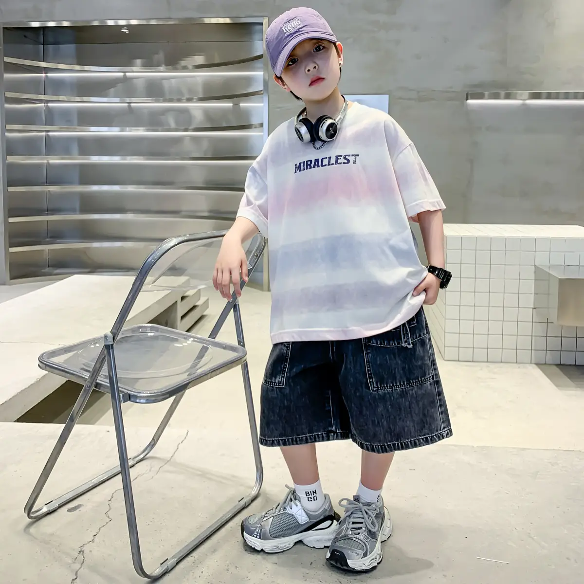 Summer Boys Denim Shorts & T-Shirt Set — feature 5