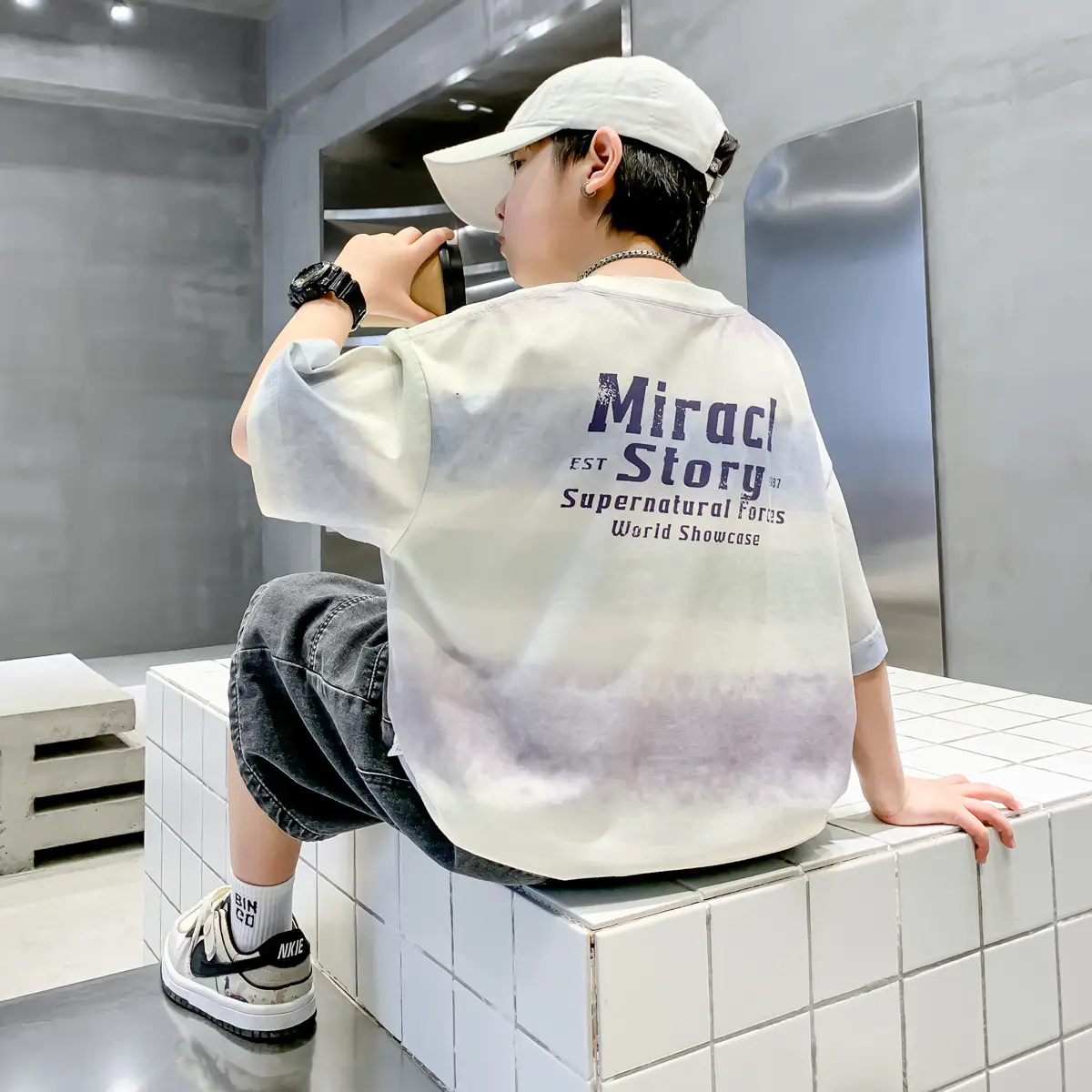 Summer Boys Denim Shorts & T-Shirt Set — feature 6