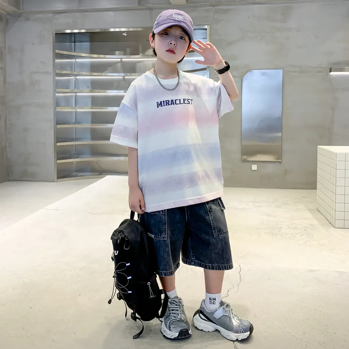 Summer Boys Denim Shorts & T-Shirt Set — feature 9