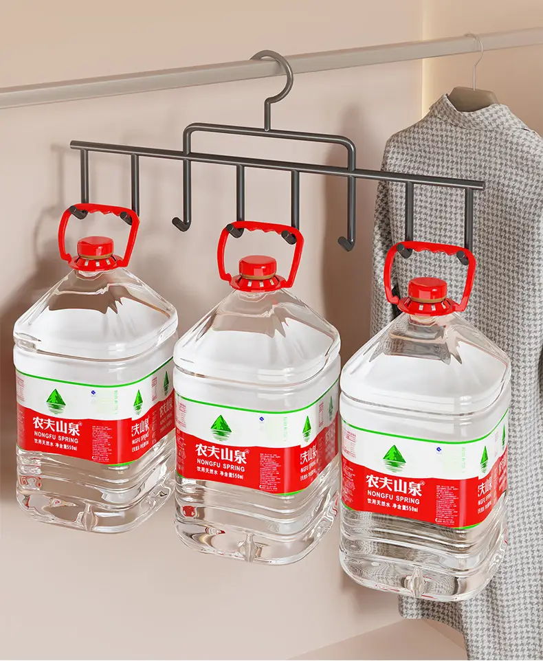 Home Cabinet Hanging Hat Organizer with Red Hanger — feature 11