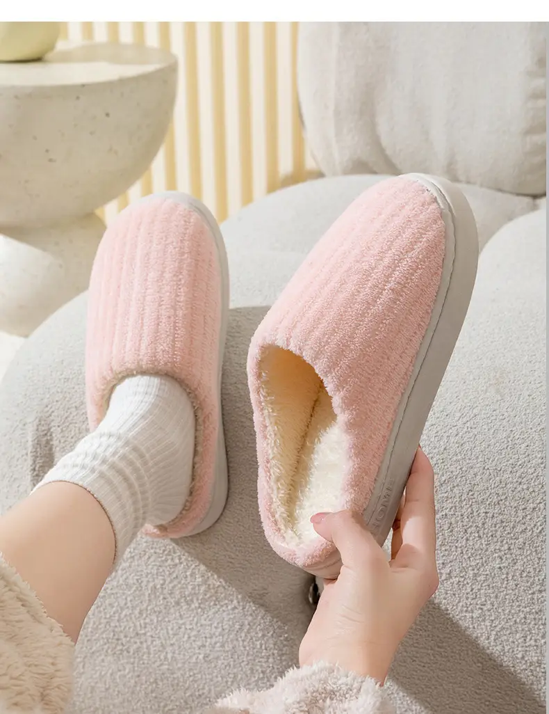 Cotton Slippers Women's Winter Indoor Wear-resistant Soft Bottom Warm Household Couple's Home Autumn and Winter New Cotton Slippers for Men — feature 15