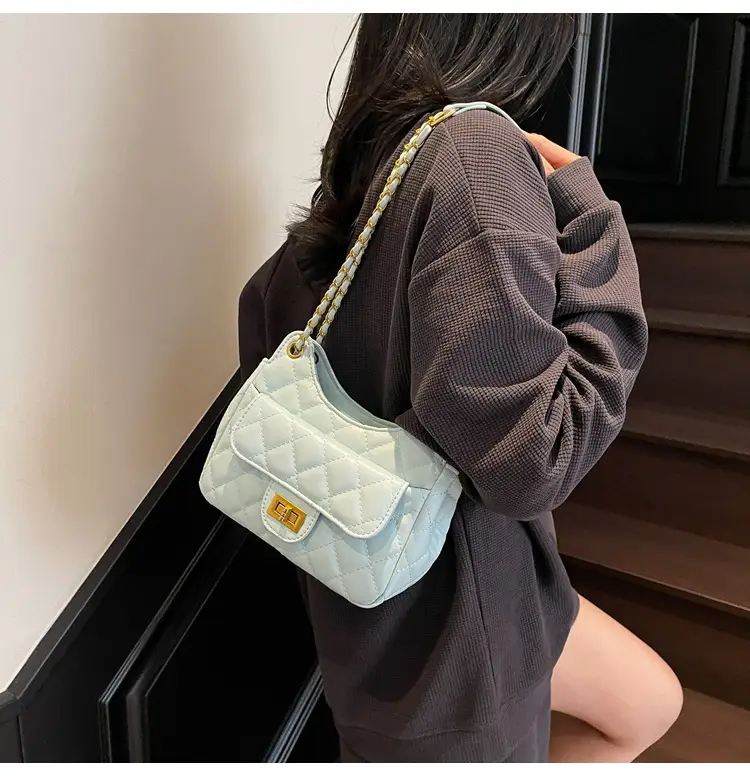 Pink Rhombus Chain Shoulder Bag for Women 2025 — feature 27