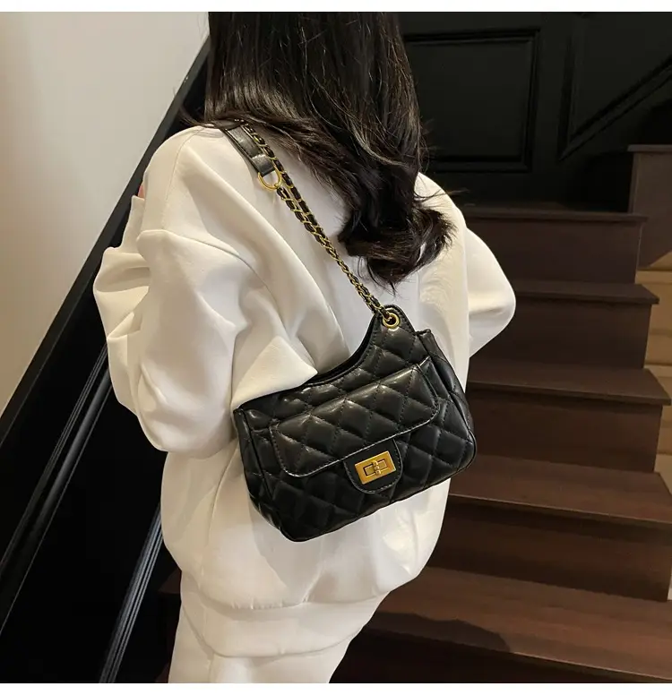 Pink Rhombus Chain Shoulder Bag for Women 2025 — feature 35