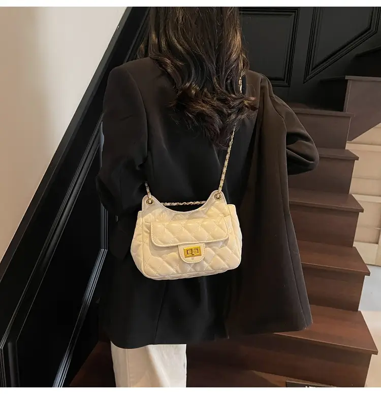 Pink Rhombus Chain Shoulder Bag for Women 2025 — feature 43